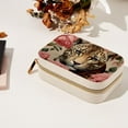 thumbnail image 7 of Rose Leopard Portable Velvet Jewelry Stand Organizer Box with Removable Compartment - Gift, Jewelry Display, 7 of 7