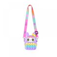 thumbnail image 1 of Juguetes educativos para niños, prensa de silicona para jugar, juguetes de descompresión, bolsa de mensajero para niños - (lindo color morado conejo), 1 of 5