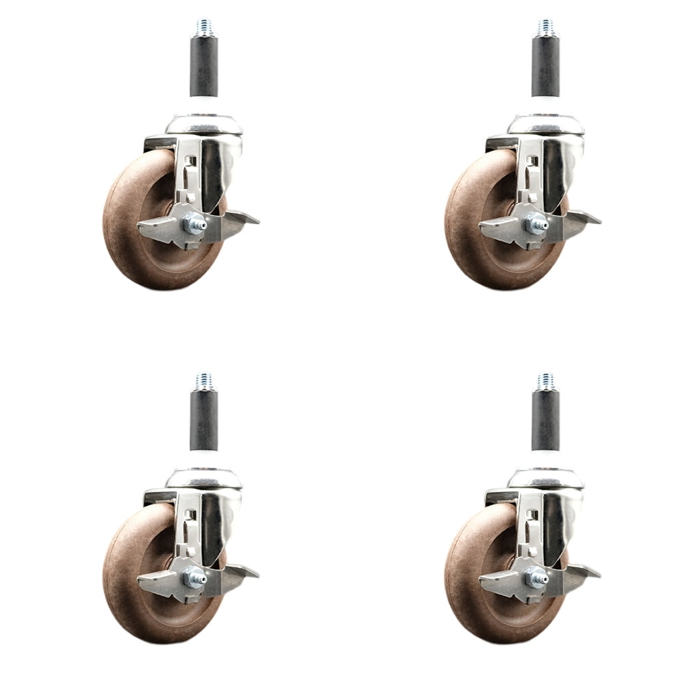 Service Caster Brand 4 Inch 316 Stainless Steel Light Duty Swivel