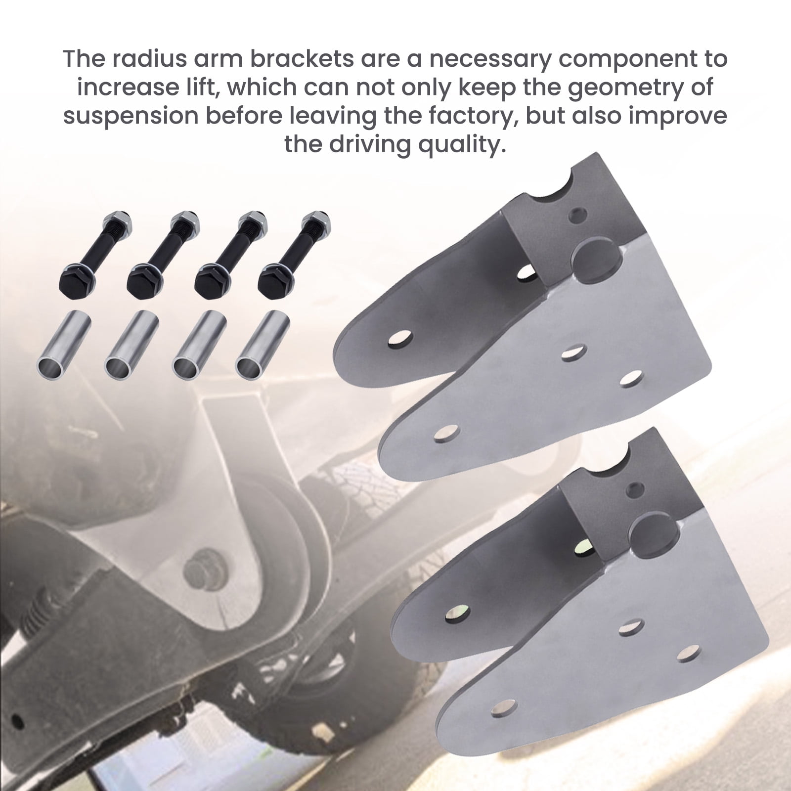 Buy Maxpeedingrods Radius Arm Drop Lift 1'5'' Bracket Kit for Ford 05