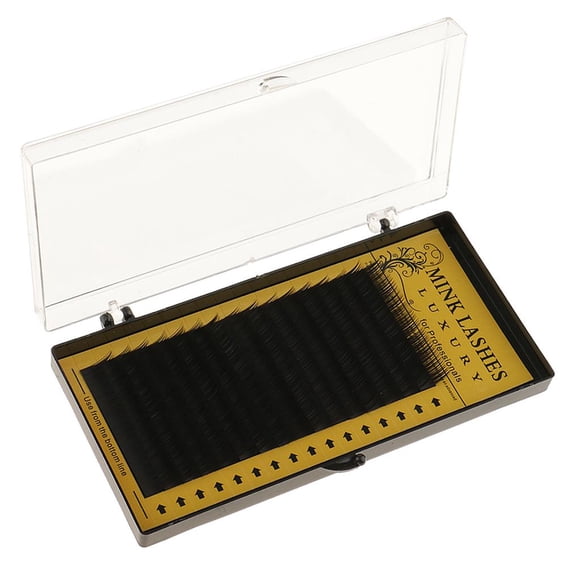 16 Filas Extensiones de Pestañas Individual Semi Permanente Negro 0.15 C Curl 8mm Colcomx Pestañas individuales