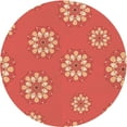 thumbnail image 1 of Ahgly Company Indoor Round Patterned Construction Cone Orange Area Rugs, 8' Round, 1 of 6