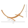 thumbnail image 3 of CoSoTower 10.6' Wooden Hammock Stand Universal Garden Picnic Camp Accessories, 264Lbs, Natural, 3 of 9