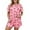 A#RD17, variant on Womens Heart Print Pajama Set Loose Short Sleeve Crew Neck Sleepwear Soft Romantic Sleep Pajamas Set