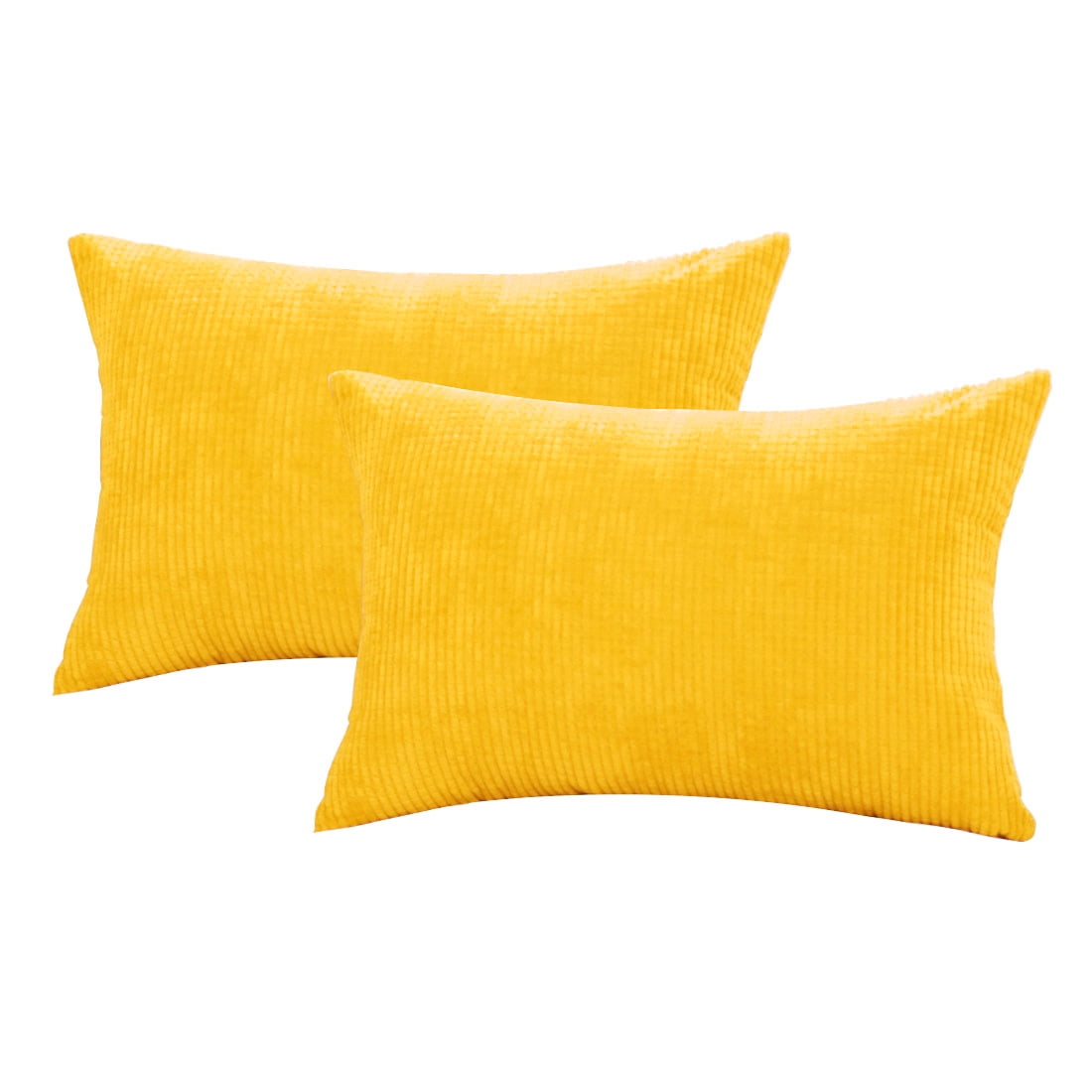 yellow rectangle throw pillow