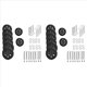 thumbnail image 1 of Reemplazo de Ruedas de Equipaje de 16 Piezas, Diámetro 2,16 Pulg./55 mm de Espesor 0,47 Pulg./12 mm Reemplazo de Rueda Silenciosa de Goma Resistente para Equipaje A, 1 of 5