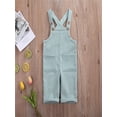 thumbnail image 3 of Gureui Toddler Baby Boy Girl Corduroy Overalls Solid Color Suspender Bib Pants Trousers Casual One Piece Strap Jumpsuit with Pockets, 3 of 10