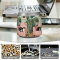thumbnail image 6 of Yayeee Ashtray with Lid for Cigarette Smokeless Stainless Steel Home Ash Holder, Pink Sleeping Cat, 6 of 7