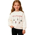 thumbnail image 2 of Kiijoy Big Girls Christmas Sweatshirt Xmas Soft Long Sleeve Crewneck Pullover Top, 2 of 4