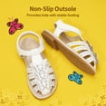 thumbnail image 6 of DREAM PAIRS Girls Sandals Closed-Toe Sandals with Interchangeable DIY Flower Dress Summer Shoes Toddler/Little Kid, 6 of 6