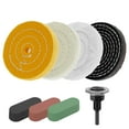 thumbnail image 1 of Buffing Polishing Wheel Kit Reusable Polishing Compound Kit with Shank Soft Polishing Pads Durable Metal Jewelry Glass Polishing Wheel Set for Polishing Waxing Wood Plastic Ceramic, 1 of 10