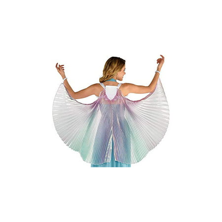 amscan Iridescent Wings Halloween Costume Accessory for Adults and Teens, One Size, Pink and Blue