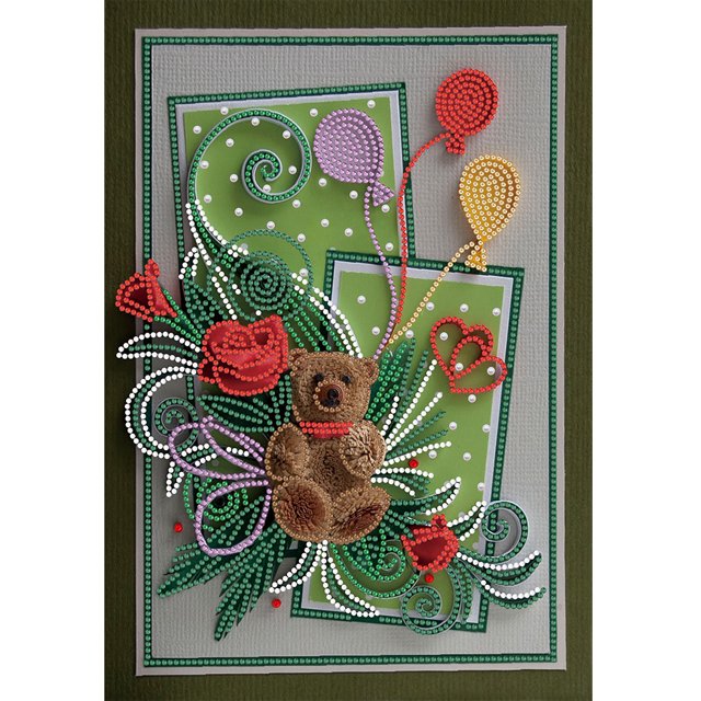 5D DIY Taladro parcial Forma especial Dibujo de diamantes de imitación de dibujos animados para el hogar Likrtyny Arte deco