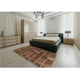 thumbnail image 5 of Ahgly Company Machine Washable Indoor Round Transitional Red Brown Area Rugs, 3' Round, 5 of 7