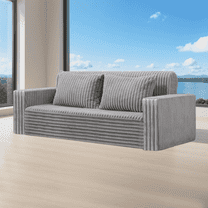 Congermom Folding Sofa Bed, 2-in-1 Convertible Sleeper Chair with Pillows, Portable & Comfy Floor Couch for Living Room, Bedroom, Dorm