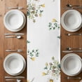 thumbnail image 6 of Eucalyptus Leaves Table Runner - 120 Inch Long, Kitchen Dining Table Runner Dresser Scarves, Farmhouse Pastoral Flowers Plants Farmhouse Decor for Coffee Tables Wedding Party Banquet, 6 of 8