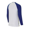 thumbnail image 2 of Men's Concepts Sport White/Royal Los Angeles Rams Tinsel-Raglan Long Sleeve Top & Pants Sleep Set, 2 of 3
