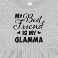 thumbnail image 4 of Inktastic My Best Friend is My Glamma with Hearts Girls Baby Dress, 4 of 5