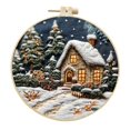 thumbnail image 1 of SGACAI Kit de bordado navideño, kits de punto de cruz navideños, kit de bordado de invierno, kits de bordado navideño para adultos, patrones de bordado navideño, para principiantes adultos, 1 of 7