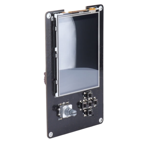 Radio Receiver with 2.8in Touch Screen TCXO High Accuracy Clock CR1220 Battery Microphone for Voice Sending