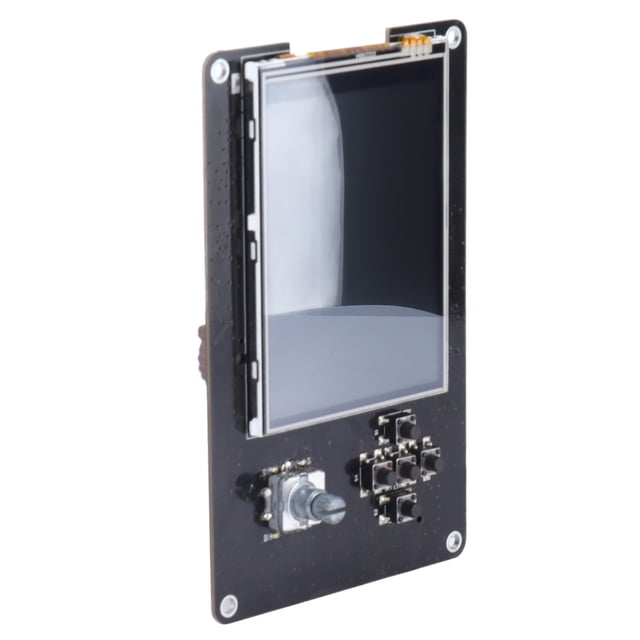 Radio Receiver with 2.8in Touch Screen TCXO High Accuracy Clock CR1220 Battery Microphone for Voice Sending