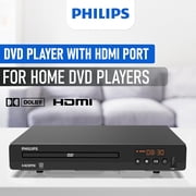 Philips 1080P All-Region DVD Player with HDMI and USB Input for TV, Cables included