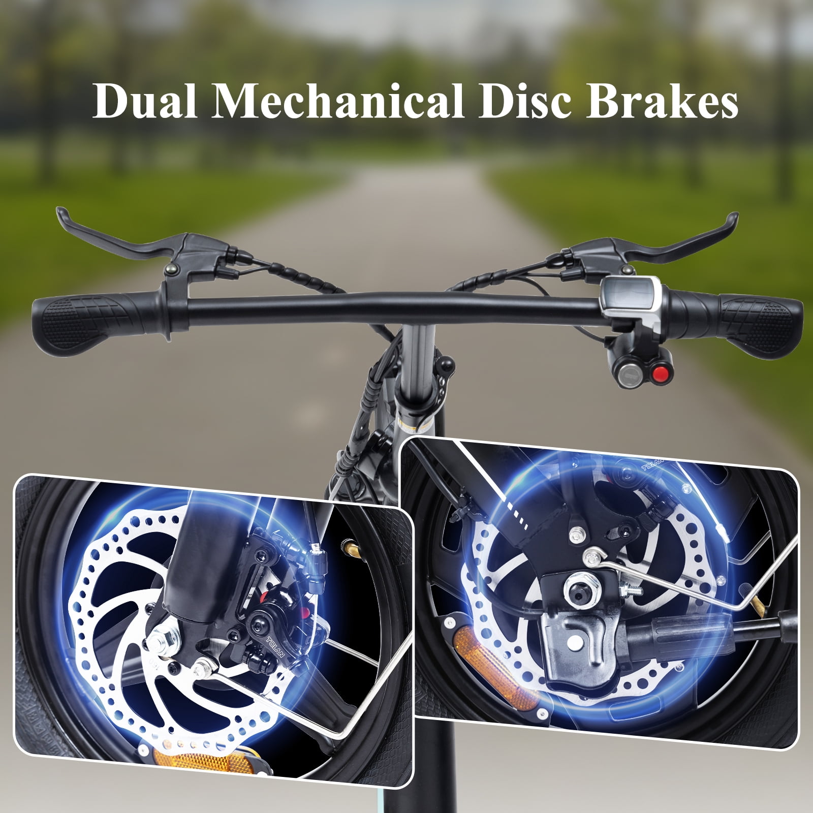 Electric Bike for Adults, Bodywel Electric Bicycle with 36V 13Ah Battery, 14" Folding Ebike, Peak 500W Motor, Commuting Mini E Bike, 25Miles, UL2849