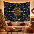 thumbnail image 3 of Celestial Mandala with Planets and Nebula, Dreamy Boho for Space Lovers, Cosmic Home Decor, Housewarming Gift Tapestry Wall Hanging for Bedroom, Living Room and Dorm, 3 of 7