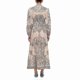 thumbnail image 3 of Linen Midi Dress with Plunge Neckline and Stylish Design for Women, 3 of 5