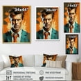thumbnail image 4 of Designart "Bronze Portrait Of Bowie" Celebrity Canvas Art Print, 4 of 7