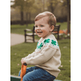 thumbnail image 5 of Loicainy Toddler Baby Irish Knit Sweater 6 9 12 18 24 Months 2T 3T 4T 5T Shamrock Embroidery Crew Neck Long Sleeve Tops, 5 of 10