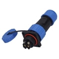 thumbnail image 3 of IP68 Waterproof Plug Socket Square Screw Crimping Aviation Industrial Connector Adapter 250V2 Pin, 3 of 14