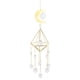 thumbnail image 4 of Carillón de viento de cristal atrapando luna marco de metal bola puntiaguda flor (B), 4 of 7