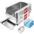 thumbnail image 6 of Pull-Out Sifting  Litter Box with Lid for Pine Pellets (17.5" L x 13.6" W x 10" H), 6 of 6