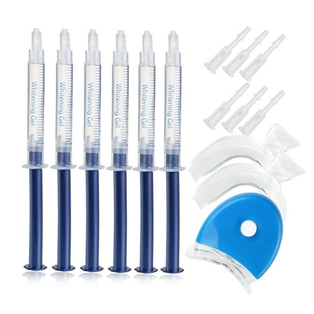  Teeth Whitening Packed with 6 Whitening Gel 2 Mouth Trays and 1