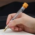 thumbnail image 3 of Majohn V1 Vacuum Filling Fountain Pen Extra Fine Nib, Transparent Acrylic Demonstration Writing Gift Pen with Box (Golden Clip), 3 of 8