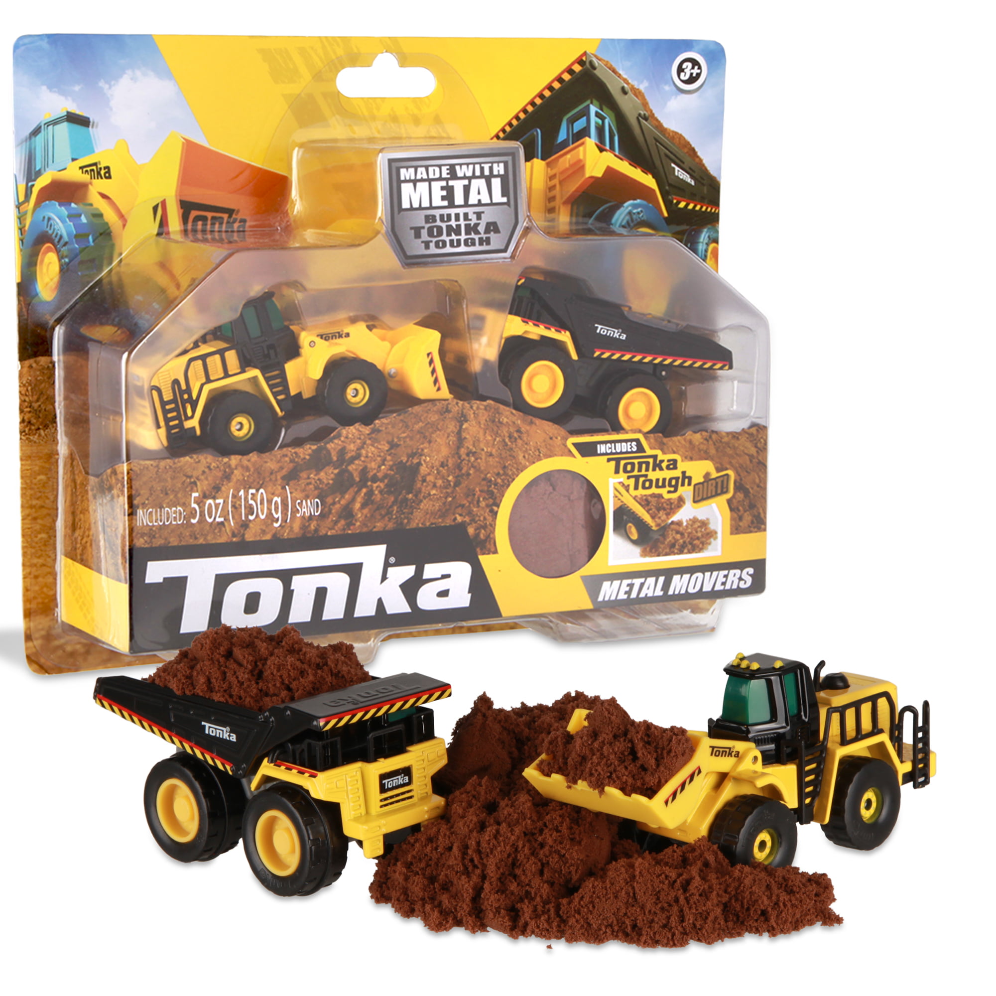 Tonka Metal Movers Front End Loader & Mighty Dump Truck Tonka Metal Tough Dirt 