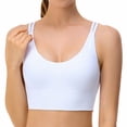 thumbnail image 2 of Sujetador deportivo para mujer, camiseta sin mangas con espalda cruzada, sujetador deportivo para yoga, sujetador de entrenamiento de secado rápido a prueba de golpes, 2 of 6