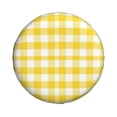 thumbnail image 3 of Spare Tire Cover, yellow buffalo plaid Wheel Cover Tire Covers for Trailers Car Truck Camper Universal Tire Covering Fits Diameter 15 inch, 3 of 7