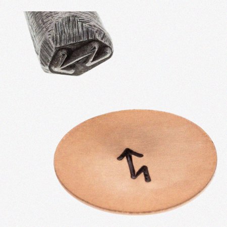 Zig Zag Arrow Design Stamp - Precision Craft Tool PUN-101.62 for Jewelry and Crafts