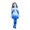 Blue C-Halloween, variant on Princess Fancy Dress Halloween Costume, Royal Outfit Set with Cropped Jacket and Skater Dress, Cosplay Costume for Women Adults