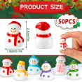 thumbnail image 2 of Figuritas de Muñeco de Nieve Navideño JUNEBRUSHS Mini de Resina 50 Piezas, 2 of 7
