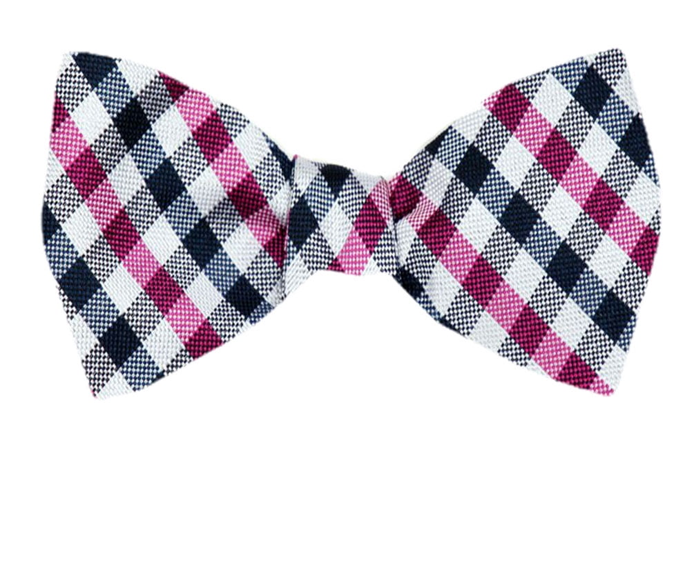 Men's Red and Burgundy Silk Self Tie Bowtie Tie Yourself Bow Ties