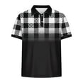 thumbnail image 4 of WAVSUF Lapel Polos Men Soft Pique polo Shirt T-Shirt Black Size XL, 4 of 5