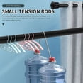 thumbnail image 4 of LEEYNEER Small Tension Rods for Cabinets Cupboard for RV Closets Refrigerator  Spring Rods .8 to 19.6 Inches  6 Packs (Black), 4 of 8