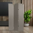 thumbnail image 7 of 6 ft. Modern Arch Velvet Room Divider Charcoal 3 Panel, 7 of 7