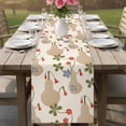 thumbnail image 4 of Beige Gourd Table Runner 72 Inches, Spring Floral Farmhouse Botanical Bed Runner Dresser Scarves Tabletop for Indoor Outdoor Parties/Ceremony/Banquet, 14" x 72", 4 of 9