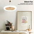 Yguping 30W Silent Ceiling Fan with Light Remote Control E27 Ventilator