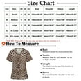 thumbnail image 2 of Stamzod Women's Leopard Print Tunic Tops Clearance Short Sleeve V-Neck Blouses Dressy Casual Slim Comfy Summer T-Shirts, 2 of 3