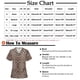 thumbnail image 3 of Fiudx Liquidación de Ofertas Flash Blusa de Manga Corta con Cuello En V para Mujer, Uniforme de Trabajo, Impresión de Bolsillo, 3 of 4